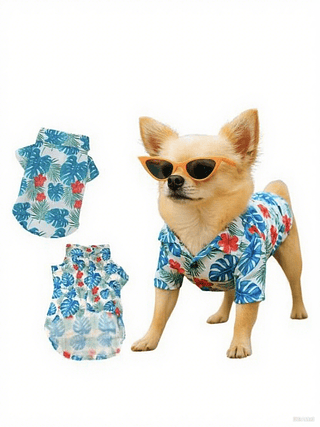 Roupa de Verão Havaiano para Pet - Estampa Florida