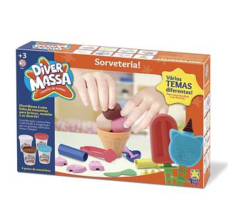 Brinquedo Massinha Sorveteria- Divertoys