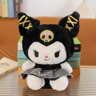 Mochila Pelúcia Kuromi Golden- Sanrio